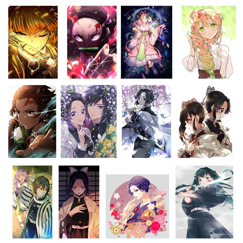 Виниловые наклейки 3D с мультяшным изображением рассекающего демонов в японском