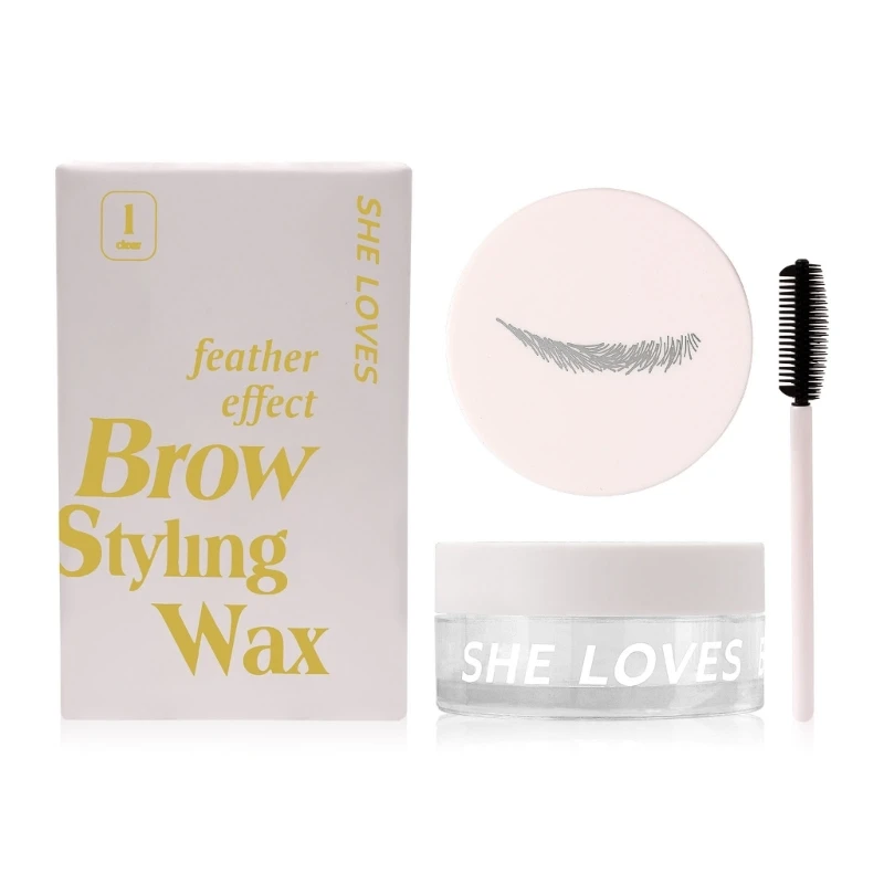 Eyebrow Shaping Soap Styling Gel Wax with Brush Long Lasting Eye Brow Makeup Kit R3MF images - 6