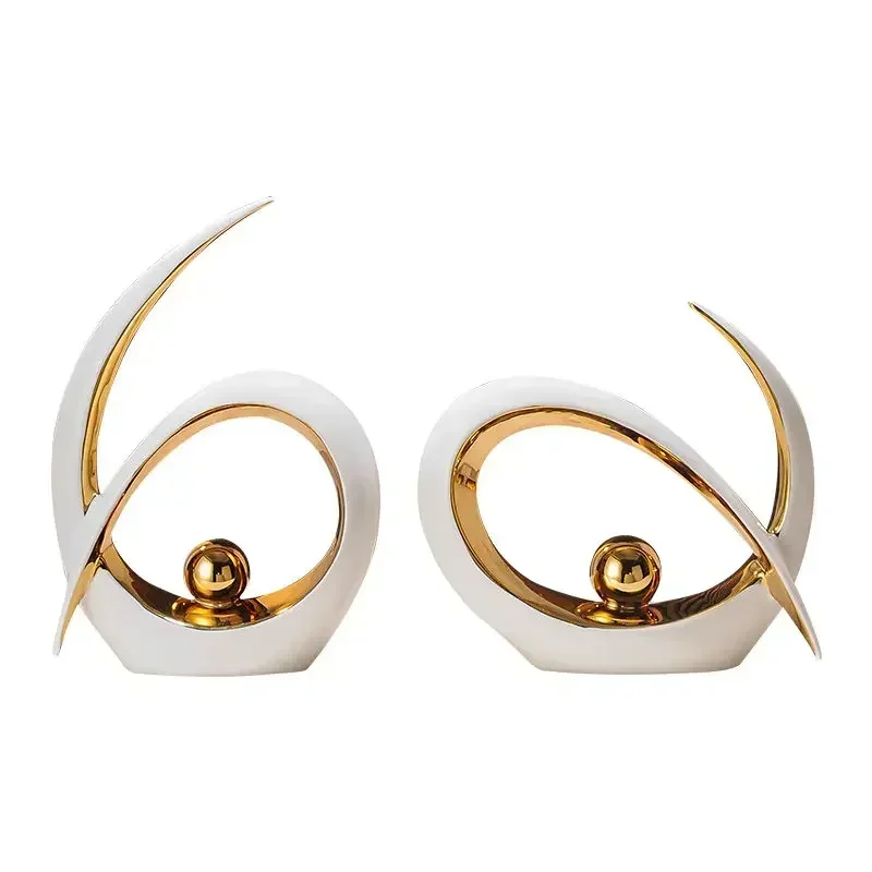 Роскошные керамические украшения Huiyan металлические в виде ракушек круглые для