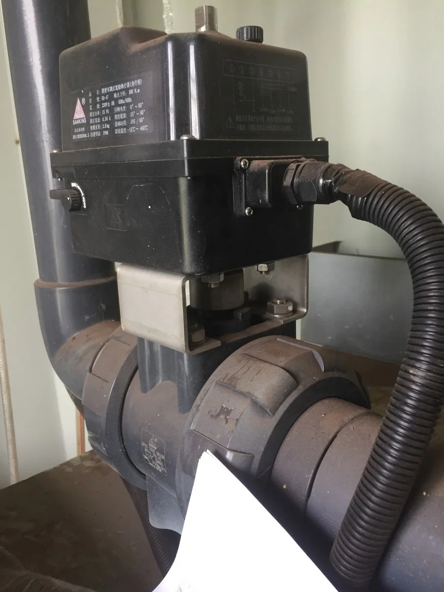 Sanking Высококачественный электрический шаровой кран из ПВХ DN15-DN50 4 дюйма