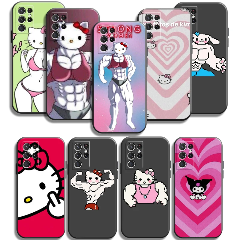

Hello Kitty Cute Phone Cases For Samsung Galaxy S20 FE S20 Lite S8 Plus S9 Plus S10 S10E S10 Lite M11 M12 Back Cover Carcasa