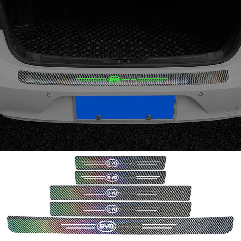 

Автомобильная наклейка на порог передней и задней двери для BYD F3 F0 F6 G6 S6 S7 G3 E5 L3 S8 M6 S7 G3 E5 L3 Song Yuan Qin Tang Surui из углеродного волокна