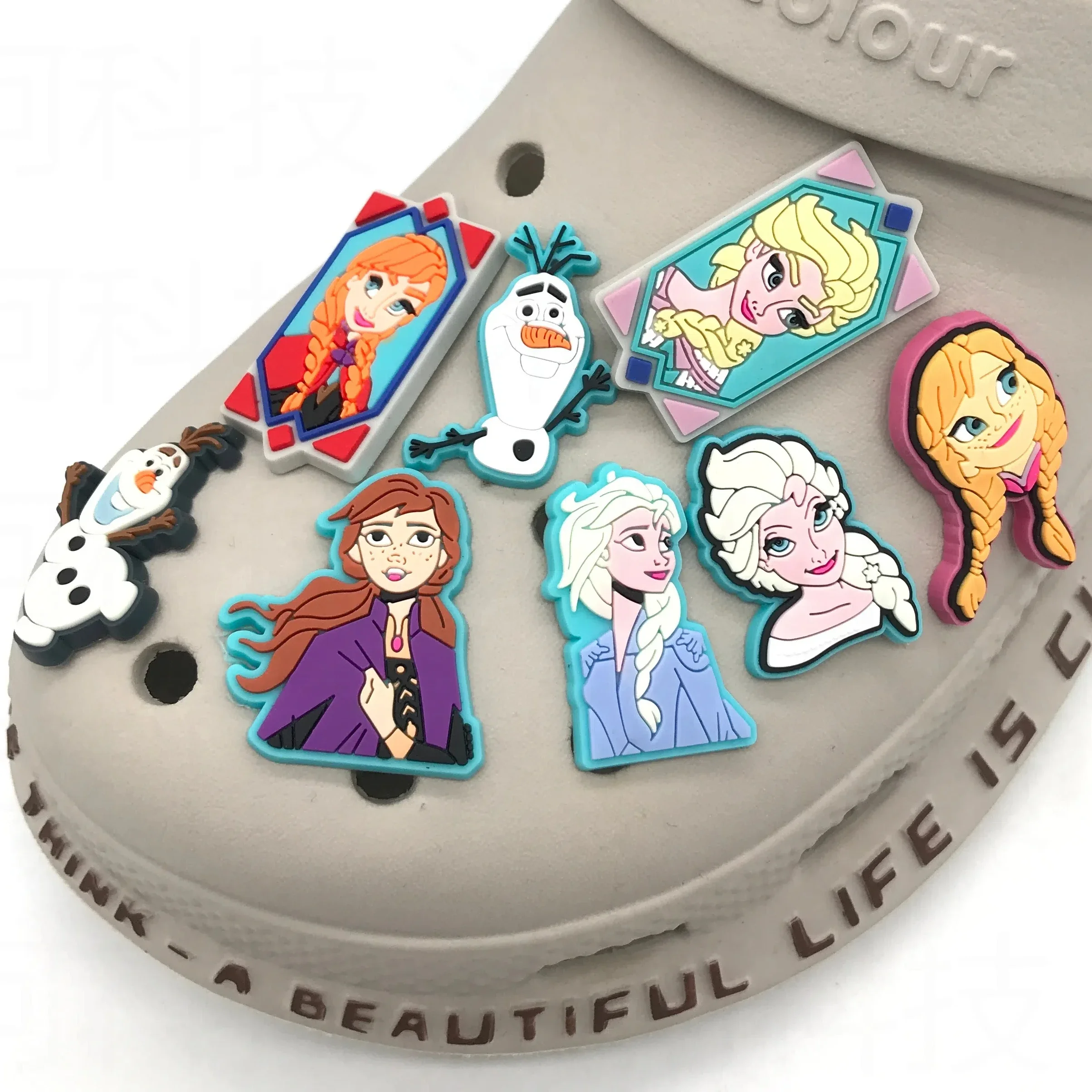 1 шт. подвески для обуви в стиле Холодное сердце ПВХ Волшебные снежинки Эльзы