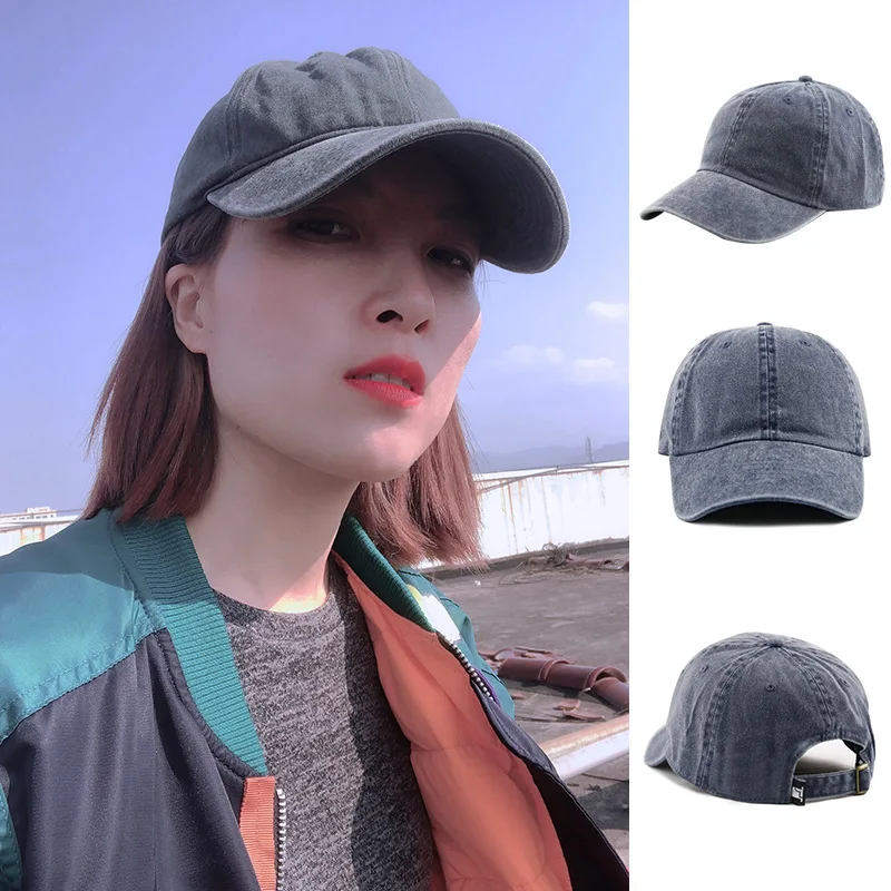 

Solid Sun Hat Summer Baseball Cap Women Men Fashion Ponytail Cap Hats Men Cotton Outdoor Simple Vintag Visor Casual Fishing Cap