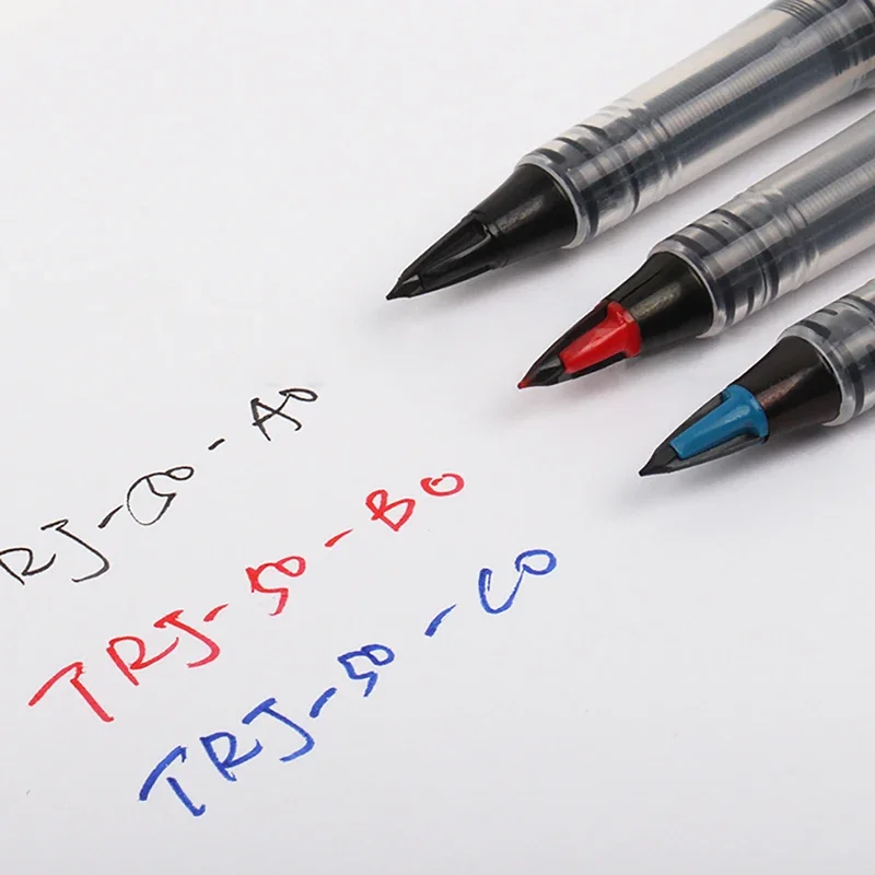 Японская гелевая ручка Pentel TRJ50 прямая жидкая большая емкость кончик утконоса
