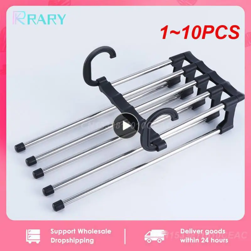 

1 ~ 10 шт. в 1, вешалка для брюк из нержавеющей стали