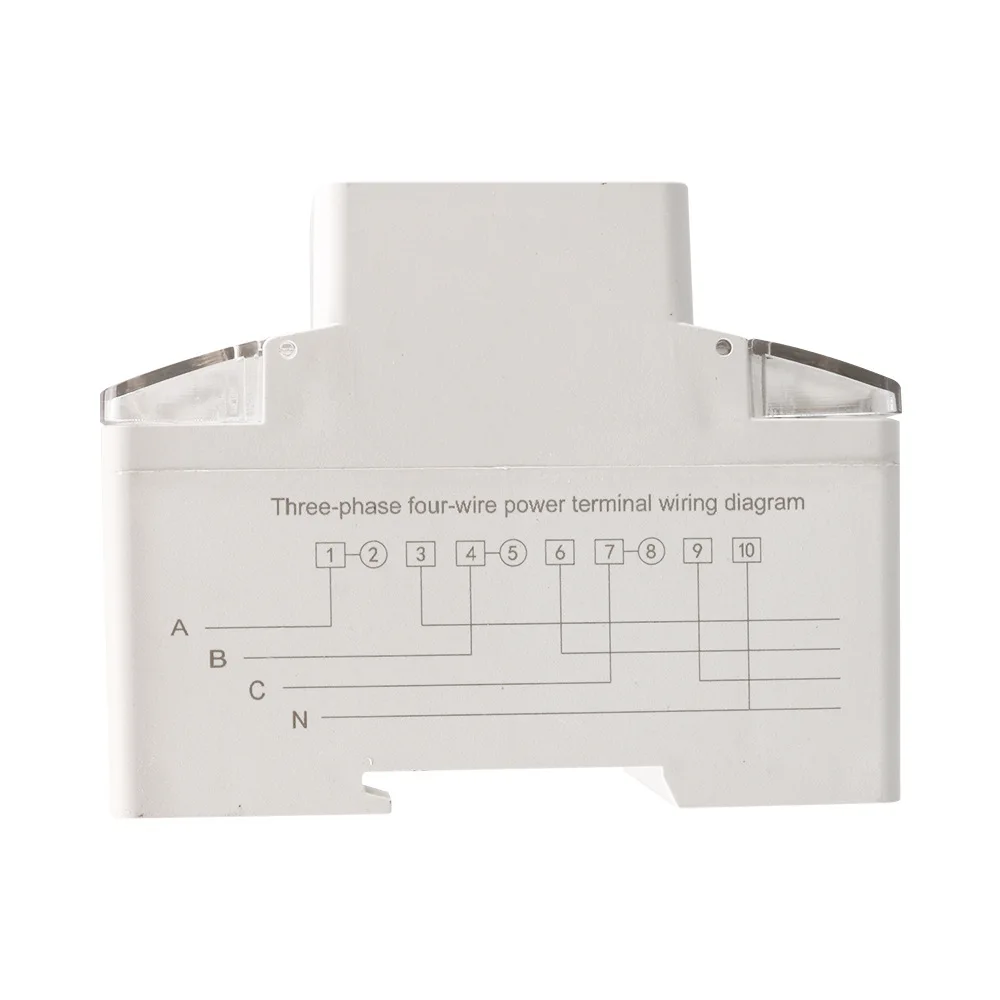 Трехфазный Измеритель электроэнергии цифровой ваттметр с 4 проводами измеритель