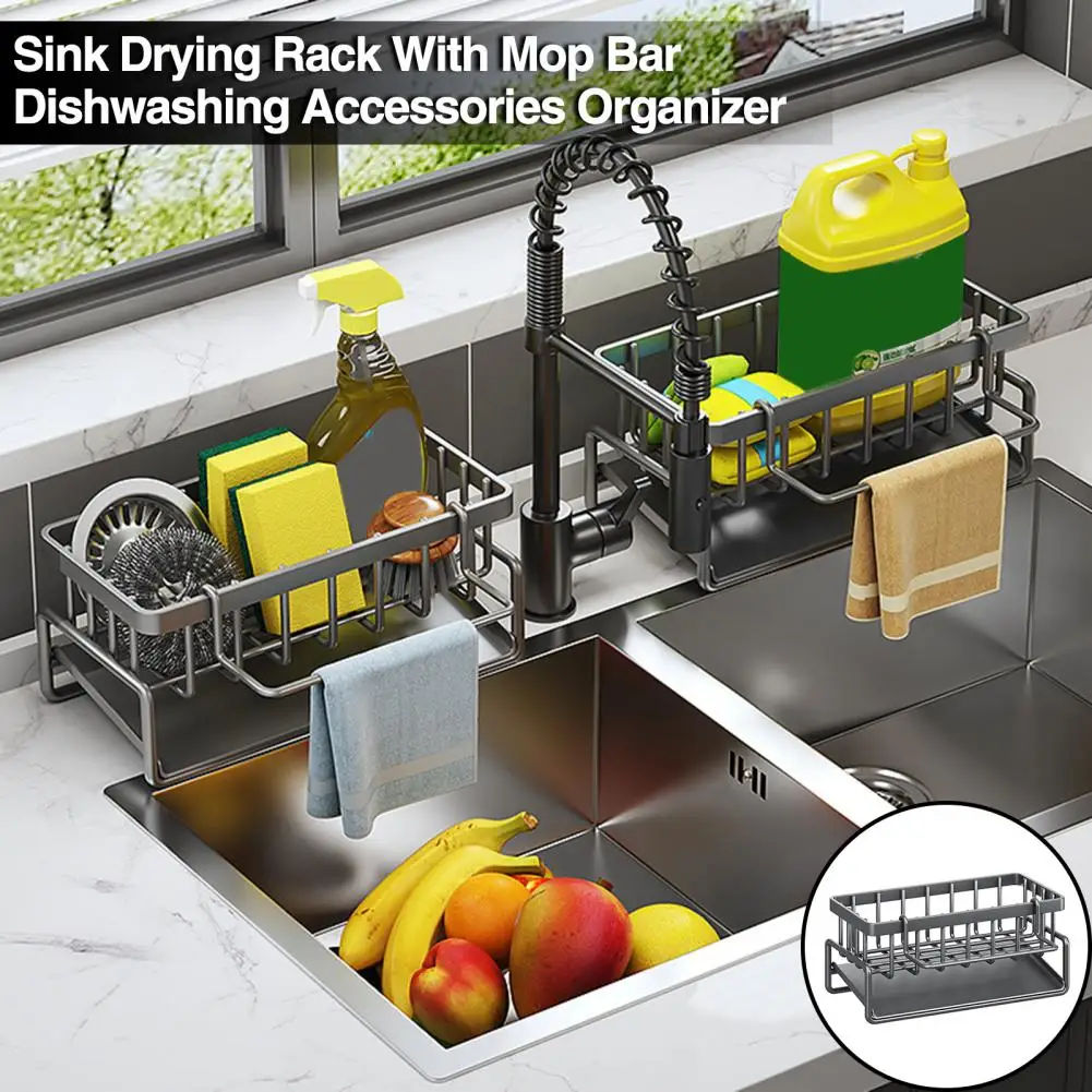 

Load-bearing Sink Drying Rack Carbon Steel Sink Drying Rack Multi-functional Carbon Steel Kitchen Sink Drying Rack for Quick