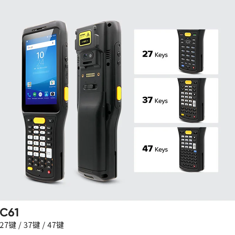 Ручной сканер Chainway C61 Android 9 КПК с функцией NFC 2D-сканер штрих-кода