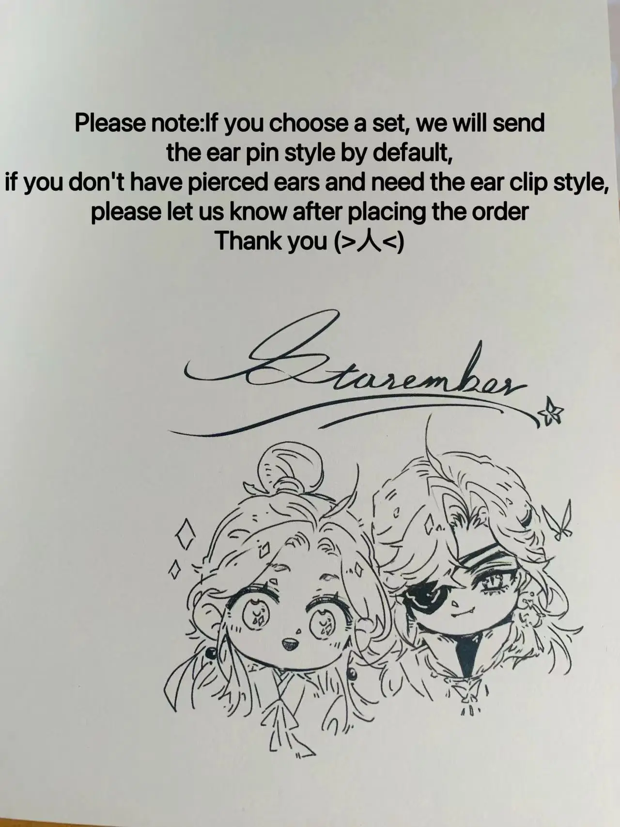 Серьги TGCF ручной работы для косплея Подарочные ювелирные украшения в стиле аниме