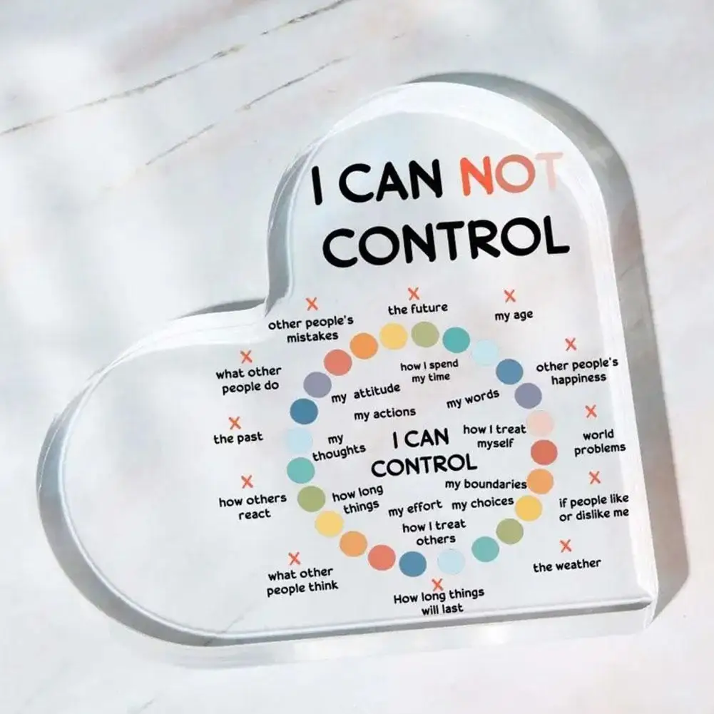 1 шт. акриловое украшение в виде сердца умственное здоровье