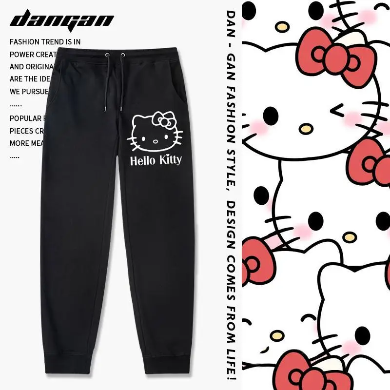 

Sanrio Kawaii Anime Cute Hello Kitty Various Styles Sports Casual Pants Cotton Cartoon Christmas Halloween Girls Gifts