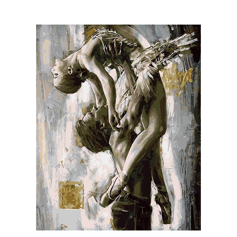 

Painting By Numbers For Adults Dancer DIY Picture By Numbers On Canvas Frameless number painting
