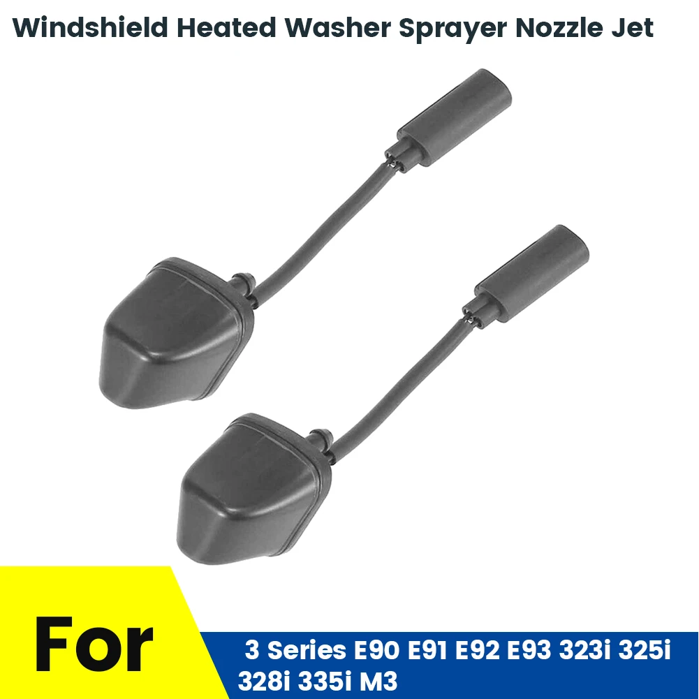 

L+R New Windshield Heated Washer Sprayer Nozzle Jet 61667046060 for -BMW 3 Series E90 E91 E92 E93 323I 325I 328I 335I M3