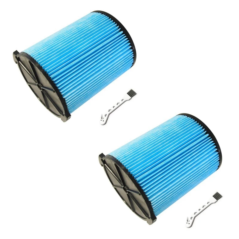 

New 2X VF5000 3-Layer Pleated Paper Filter For Rigid 5-20 Gallon Wet/Dry Vacuums WD1450/WD0970/WD1270/WD09700,Etc