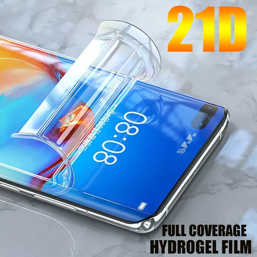 

21D Silicone Hydrogel Film For Meizu M3 M5 M6 Note Screen Protector Full Cover For Meizu 17 16X 16 15 Plus E2 M6s 15 Lite
