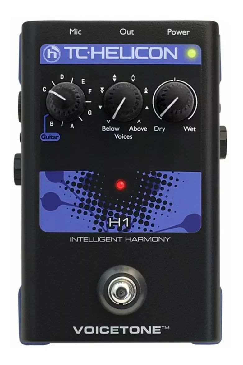 

Black TC Helicon Voicetone H1 effect pedal