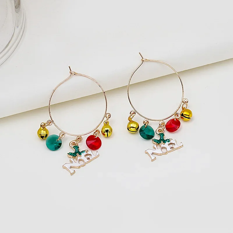 Рождественские серьги-колокольчики с героями мультфильмов