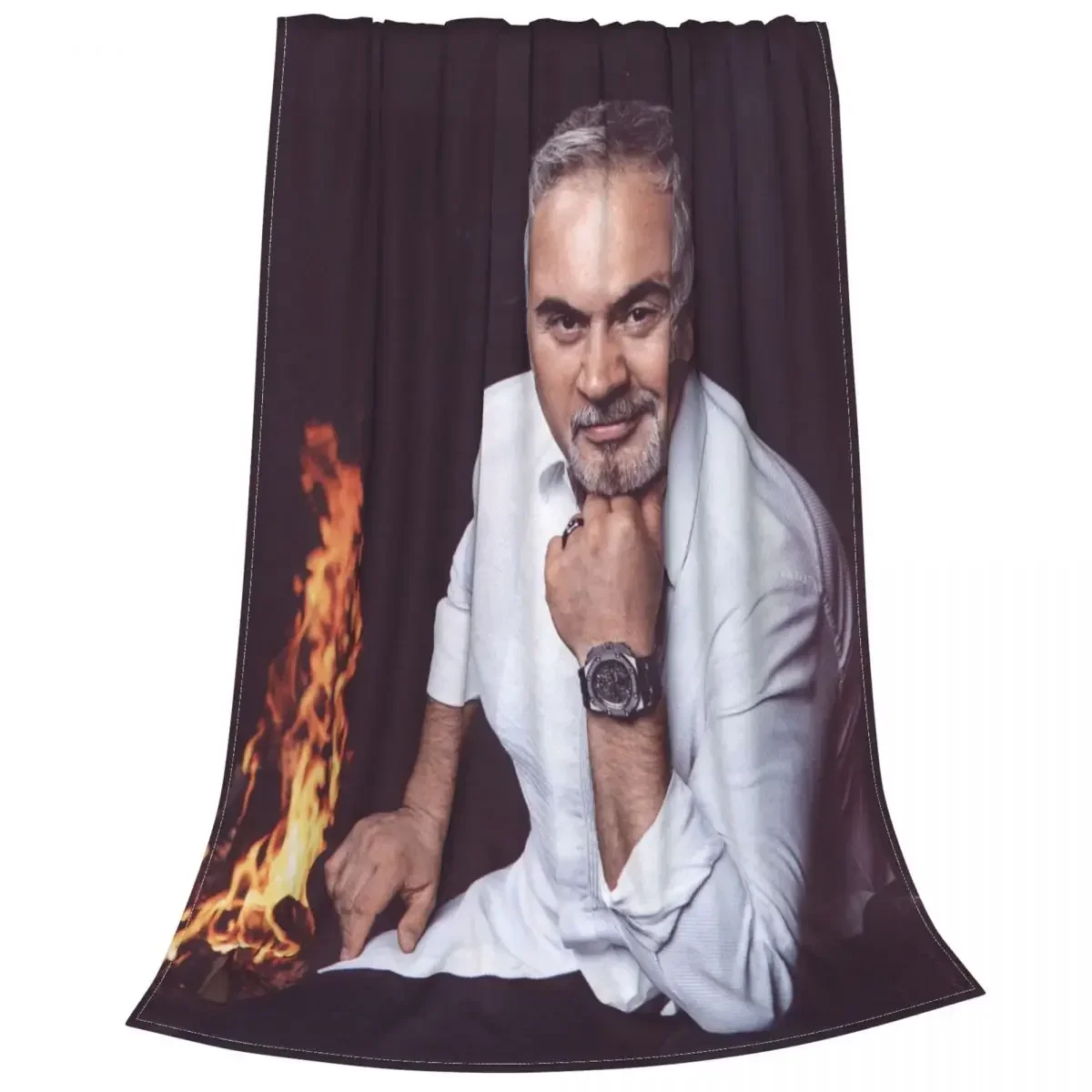 Плед Valery Meladze в шотландскую клетку украшение подарок певец легкое тонкое