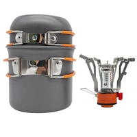 portable backpacking stoveultralight camp stove with piezo ignitionoutdoor portable picnic stoves cookware equipment