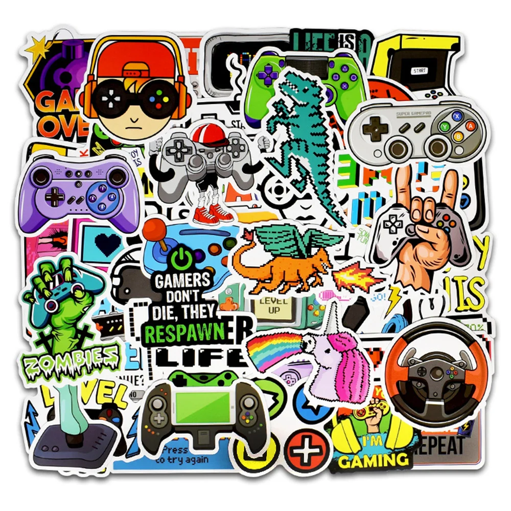 

10/30/50PCS Nostalgic Game Console Graffiti Stickers Laptop Luggage Suitcase Guitar Skateboard Motorcycle Car Stickers