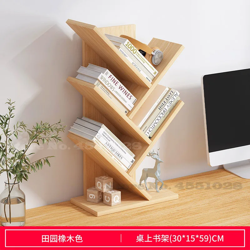 Креативный книжный шкаф в форме дерева с 5 полками стеллаж органайзер для