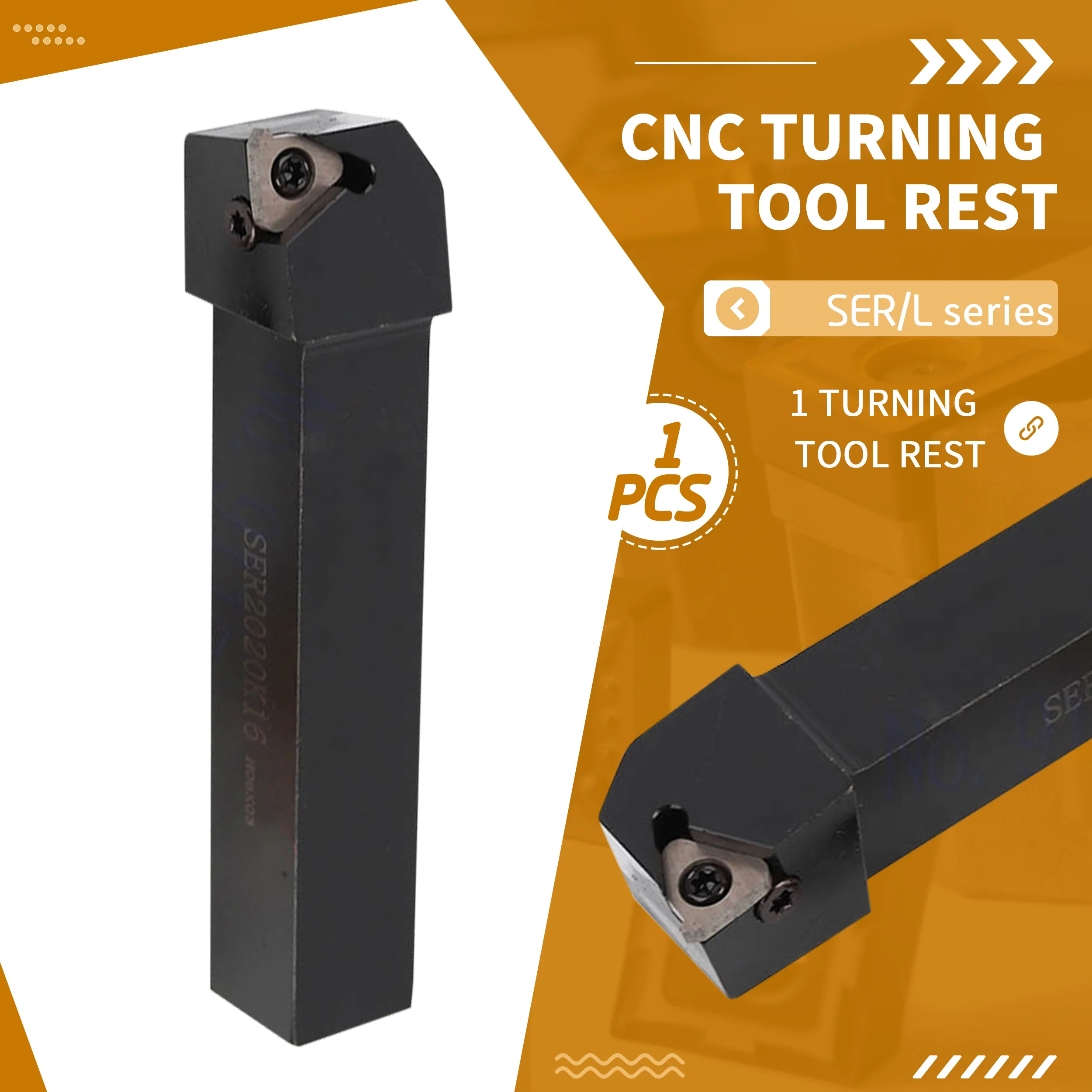

1pc SEL1010H11 SER1212H11 SEL2020K16 SER2525M16 External Thread Tool Holder SER1616H16 SER1212H16 SER2020K22 Turning Boring Bar