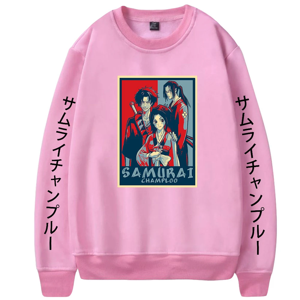 

Samurai logo Sweatshirt O-Neck Tracksuit Women Men Outwear Harajuku Streetwear Japanese Anime Fashion Clothe Hot Sale