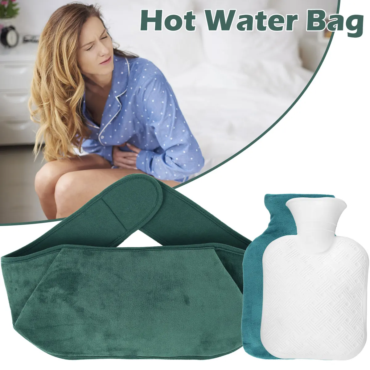 

3 шт., Портативная сумка для горячей воды, 1000 мл