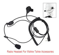 c2f2 walkie talkie head headset with finger ptt microphone 2 pin actical head phone for baofeng walkie talkie accessories