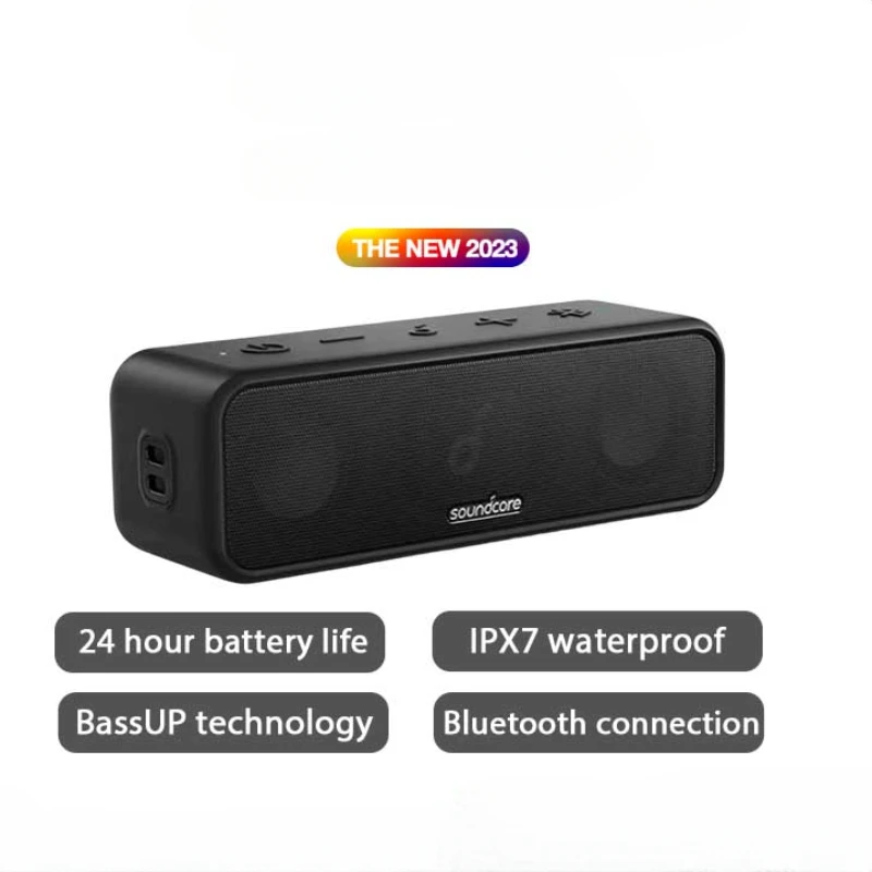 Новая беспроводная Колонка Soundcore 3 с стерео Bluetooth IPx7, водонепроницаемая портативная уличная Колонка Bassup, 24 часа воспроизведения