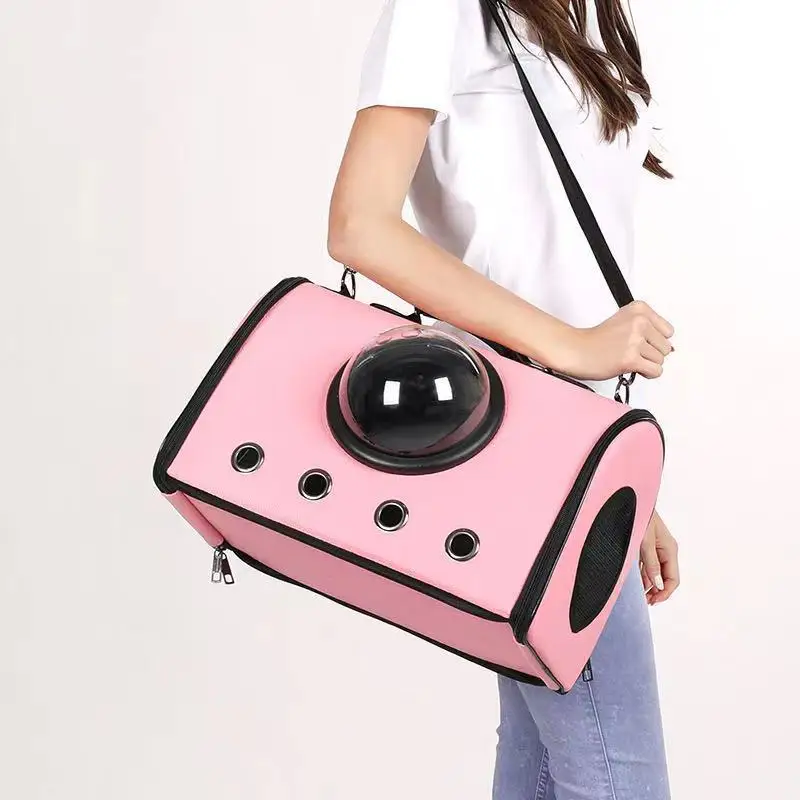 

Cat Supplies Horizontal Cat Bag Space Capsule Large Space Pet Backpack PU Rain-proof Transparent