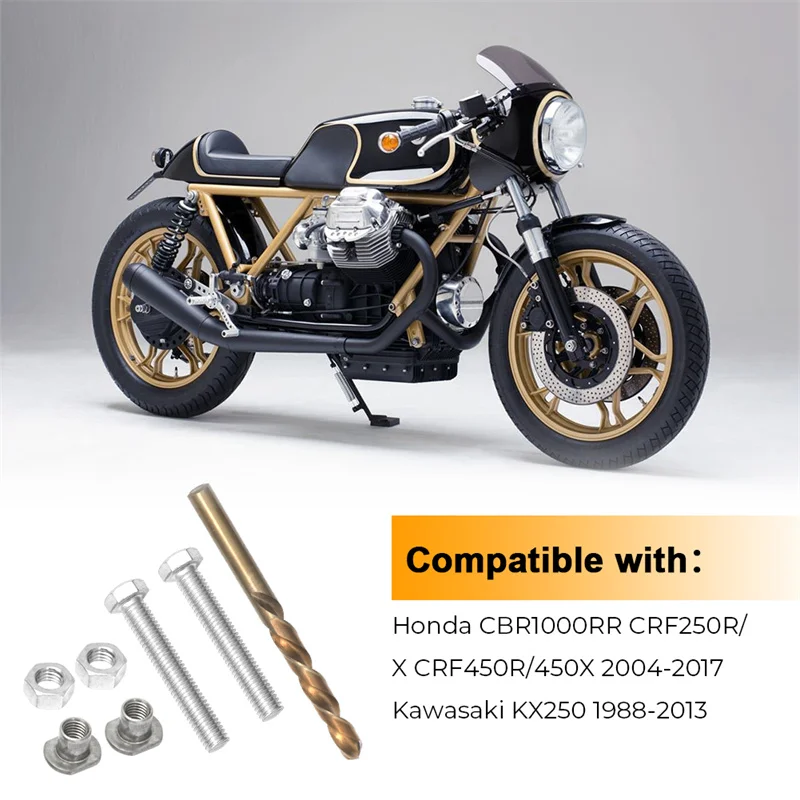

Motorcycle Chain Adjuster Bolt Replacement Swing Arm Buddy 2 Bolt Repair Kit Saver for Yamaha YZF-R1 r6 Kawasaki Suzuki Honda