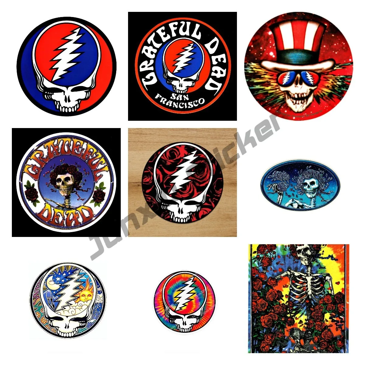 

Креативные автомобильные стикеры Grateful Dead аксессуары в форме черепа водонепроницаемый чехол царапины Солнцезащитная виниловая наклейка