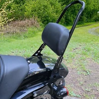 motorcycle detachable rear passenger backrest pad sissy bar cushion for harley sportster xl xlh 883 1200 2004 2022