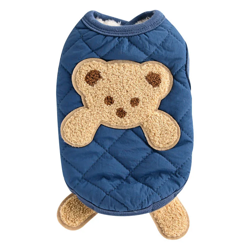 

Padded Warm Dog Vest Chihuahua Pet Plush Sleeveless Jacket Pets Clothes For Small Medium Dog Costume Winter Puppy Clothing Teddy