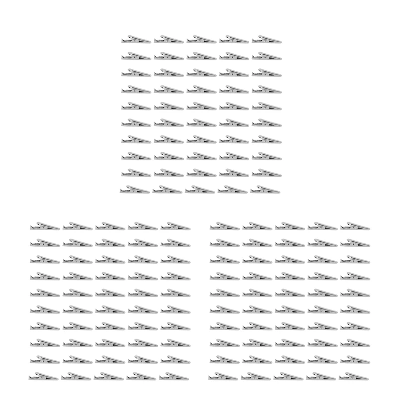 

150 Pcs Silver Tone Metal Alligator Clip Crocodile Clamps