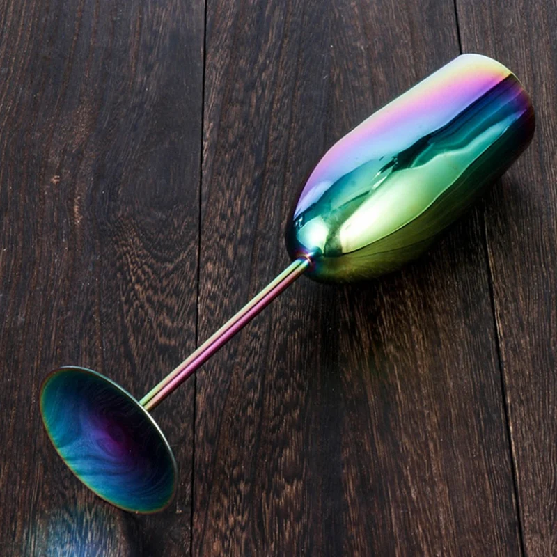 280 мл коктейльный бокал из нержавеющей стали 304 для красного вина металлический