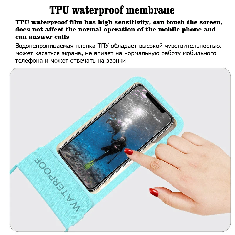 Универсальный Водонепроницаемый Чехол IP68 для iPhone 12 11 13 Pro Max X Huawei Xiaomi Redmi Samsung
