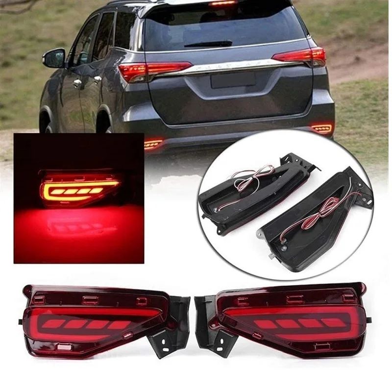 

1 пара, задний бампер для Toyota Fortuner SW4 2015 2016 2017