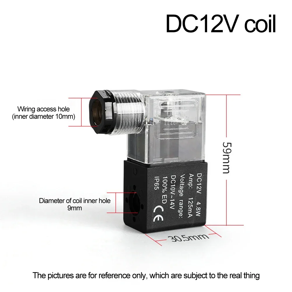 Катушка электромагнитного клапана DC24V 12V AC220V 110V для 4V210-08 3V110-06 4V220 4V230