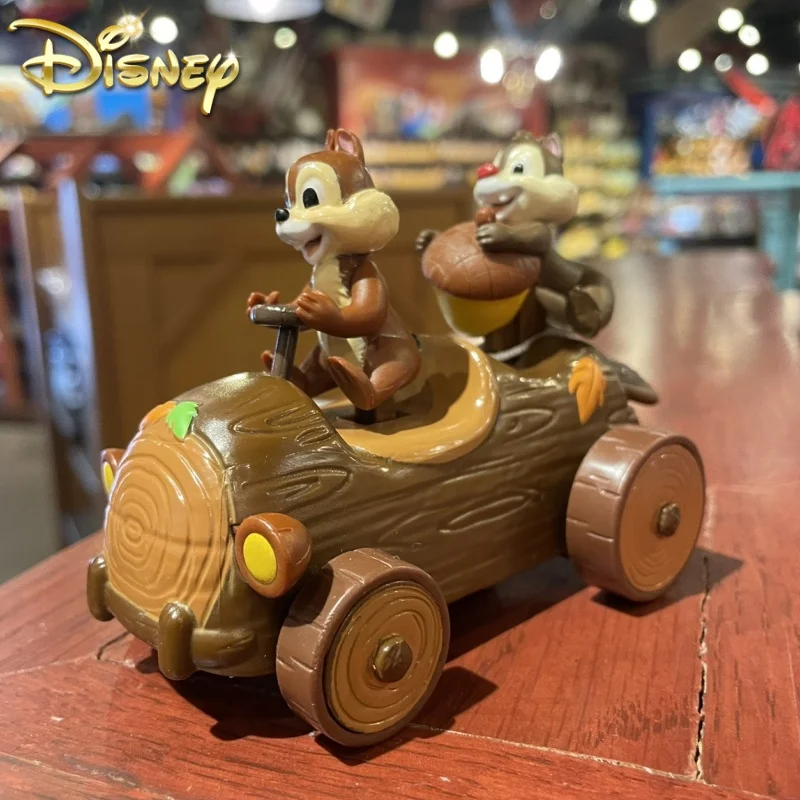 

Disney Cartoon Chip 'n' Dale Chipmunk Roller Car Model Toy Kawaii Anime Figure Coaster Creative Ornament Decoration For Kid Gift