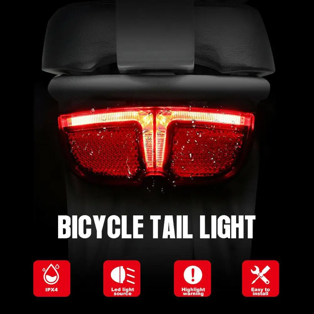 

6v Electric Bike Tail Light Rear Rack Brake Lamp Night Riding Warning Light For Bafang Mid Drive Motors
