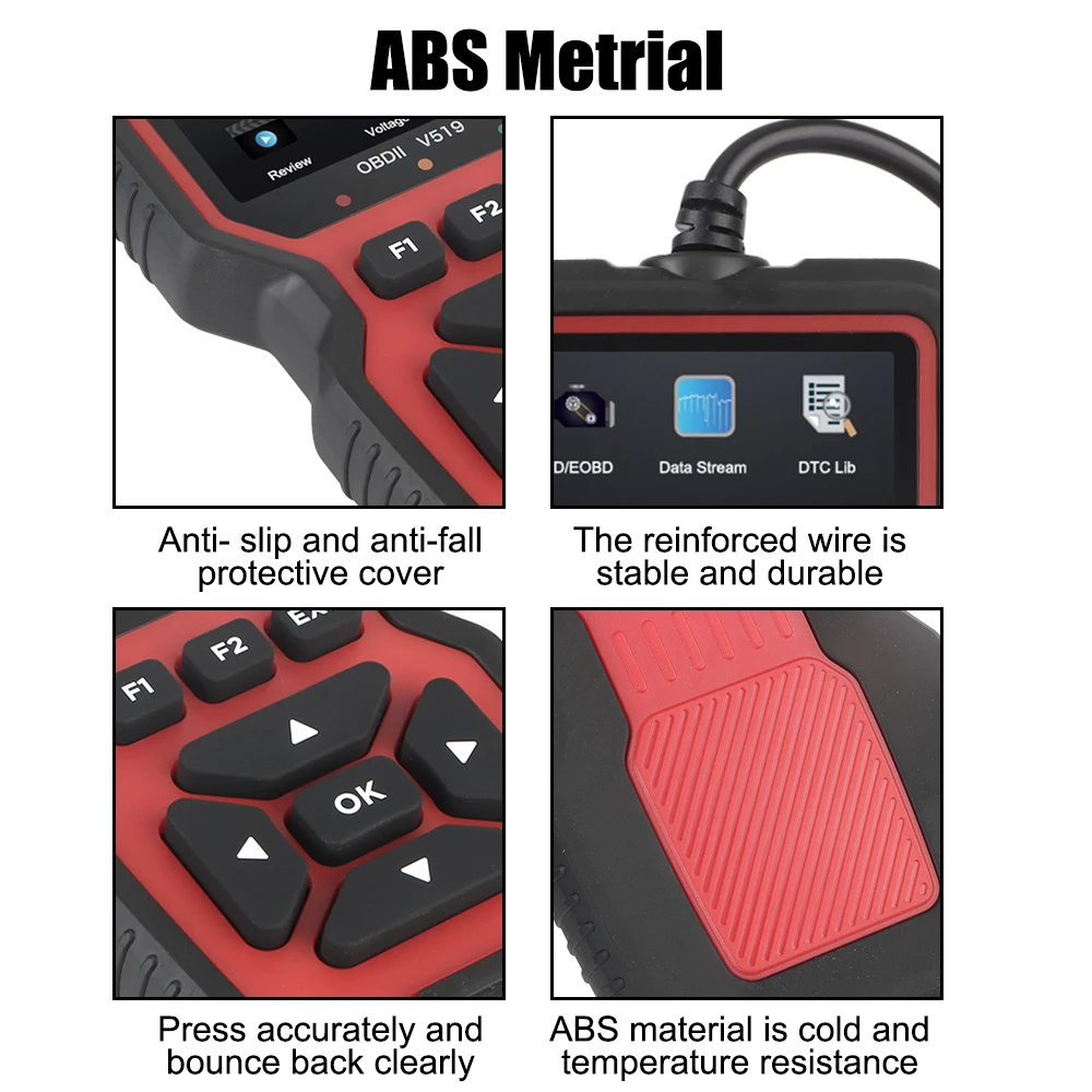 Считывание ошибок двигателя V519 Elm327 Обнаружение напряжения аккумулятора