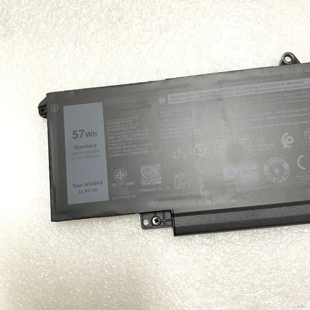 Новый аккумулятор для ноутбука WW8N8 DELL Latitude 7340 7440 7640 65/78 047T0 3ICP6/4878 11 4 мАч в 57Wh
