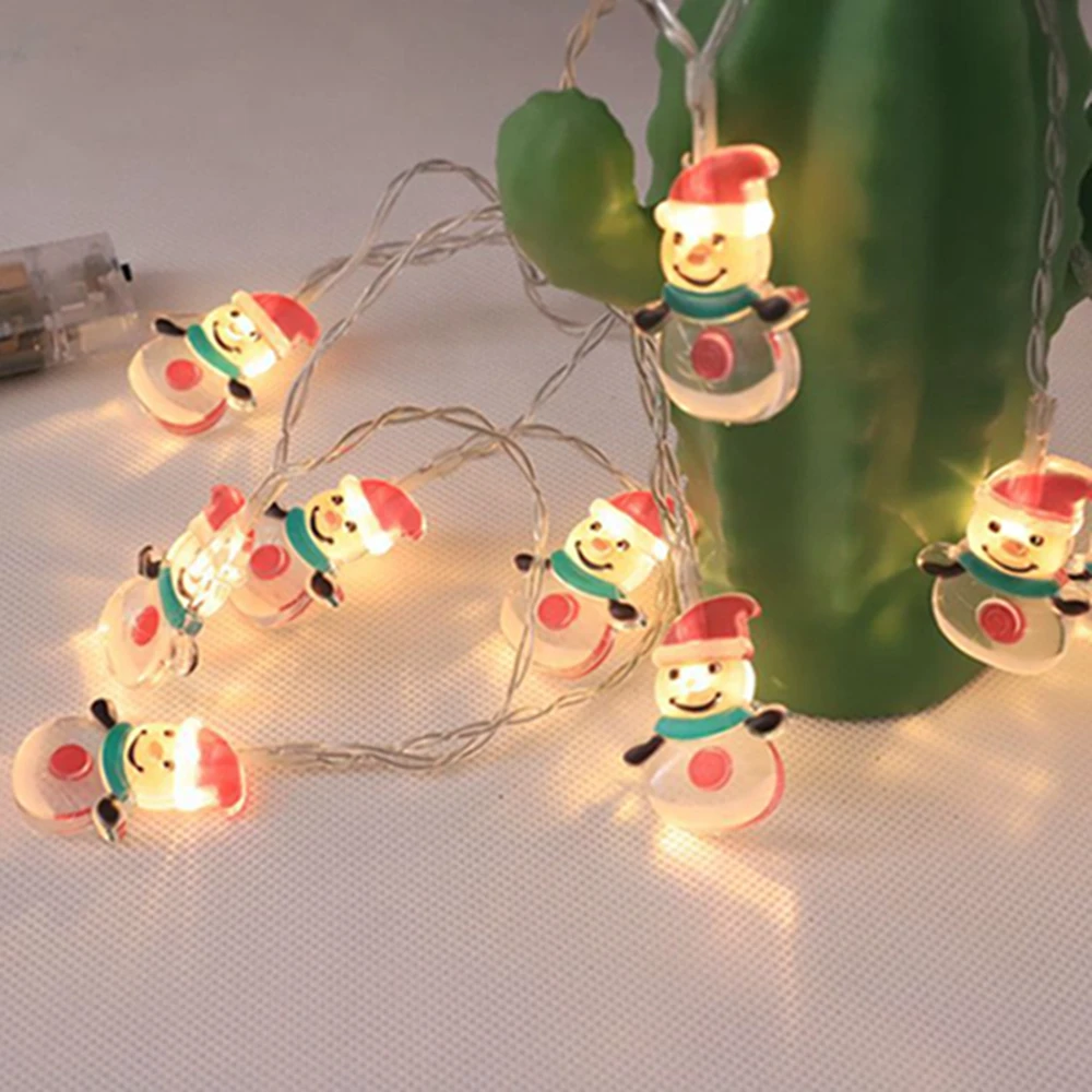 Christmas LED String Lights Snowman Tree For Home Christmas New Year Wedding Garden Festive Party Decoration Supplies