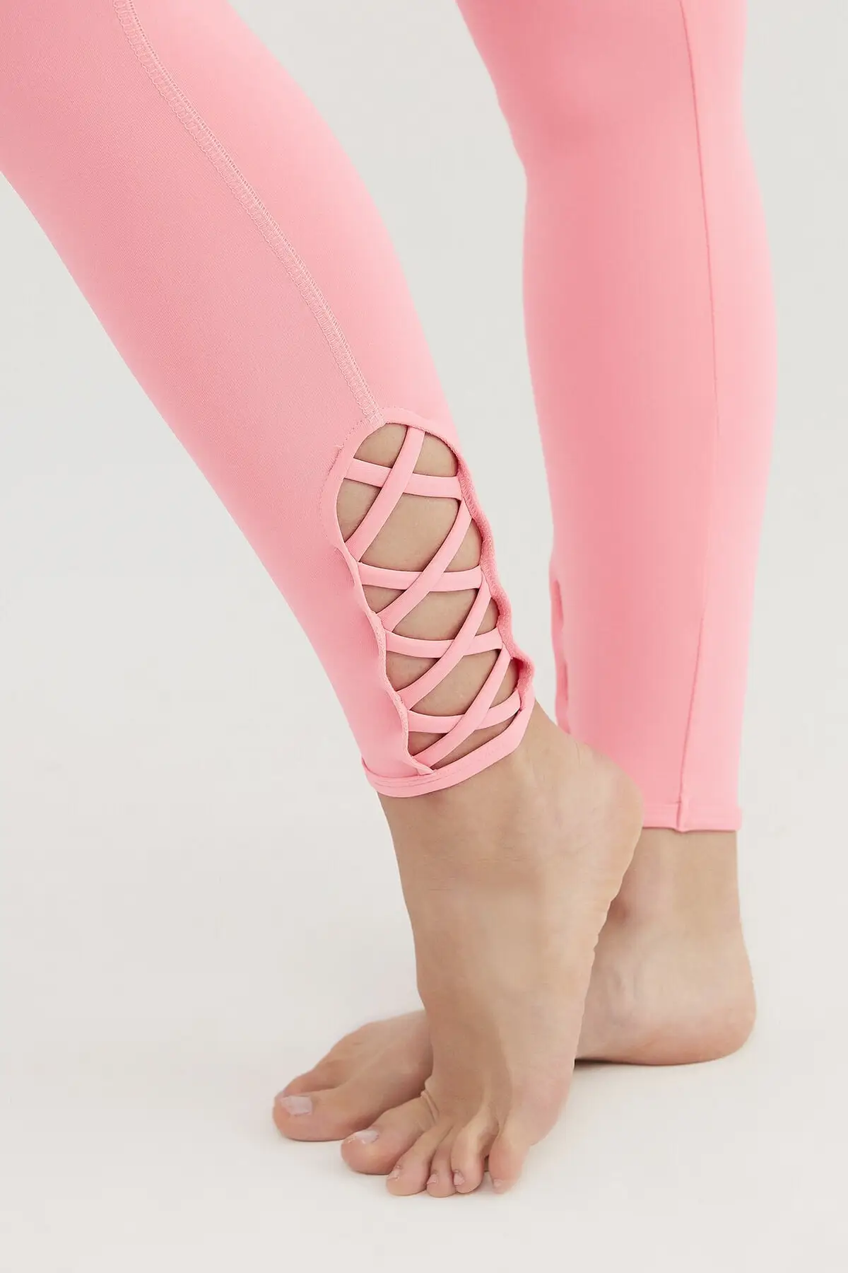 Women's Pink Detailed Leggings