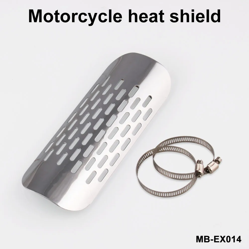 

New Motorcycle Universal Exhaust Pipe Protector Heat Shield Cove For Kawasaki Cruiser motorcycle exhaust scald protection cover