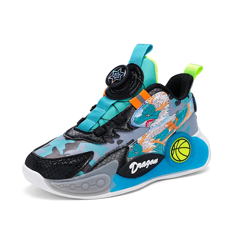 For Kids Comfortable High Top Leather Sneakers Children Casual Sports Shoes For Boys Trainers