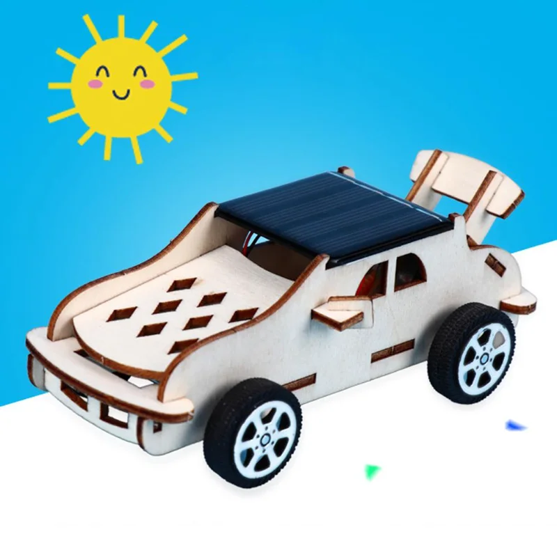 

Kids Creative DIY Assembly Solar Power Car Model Handmade Science Experiment Toy DIY Assembly Car Model Great Gifts Children Toy